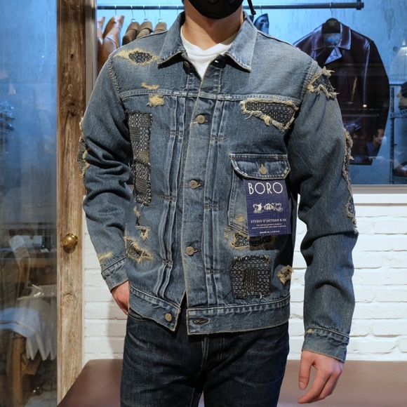Studio D'Artisan "Noragi Boro" Selvedge Type 1 Jacket (size 42) - Picture 6 of 10